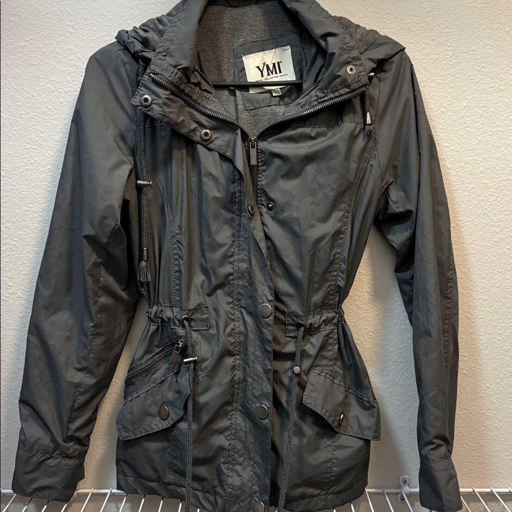 YMI Anorak hooded jacket - gray small